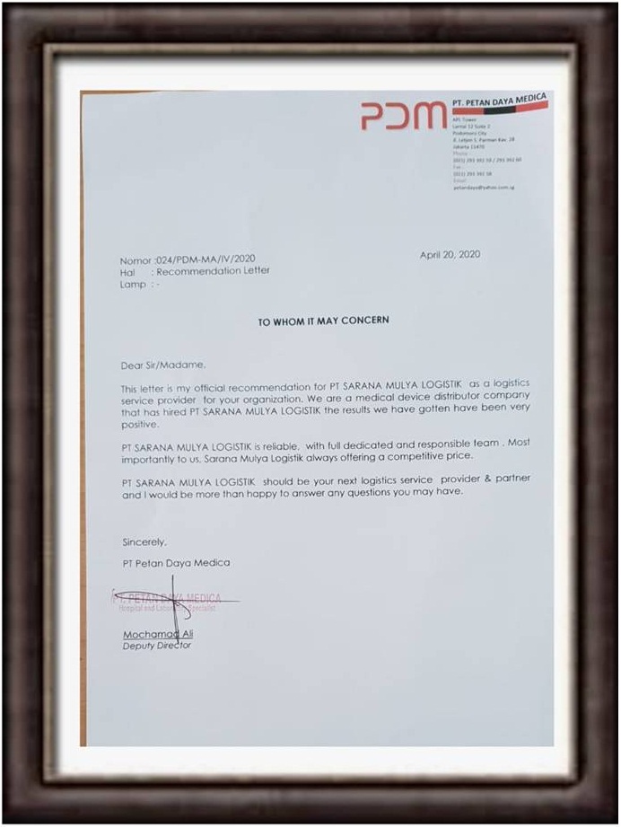 Sertifikasi CDAKB PT Sarana Mulya Logistik